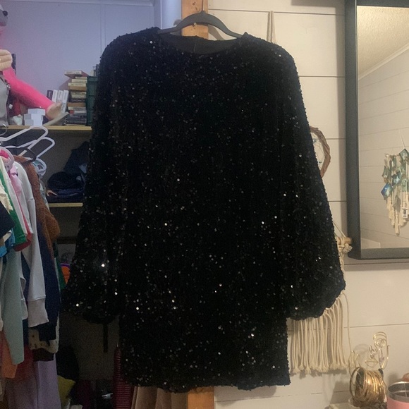 black sequins dress never worn - Picture 1 of 1